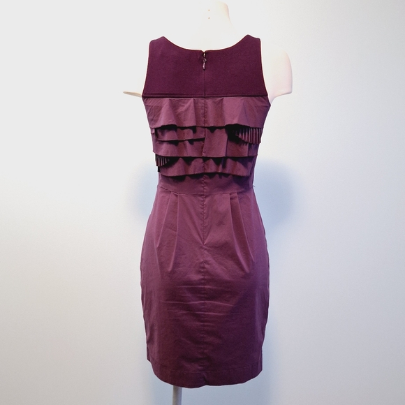 🅱️🅾️G🅾️ BCBG purple ruffles sleeveless dress - Picture 8 of 10